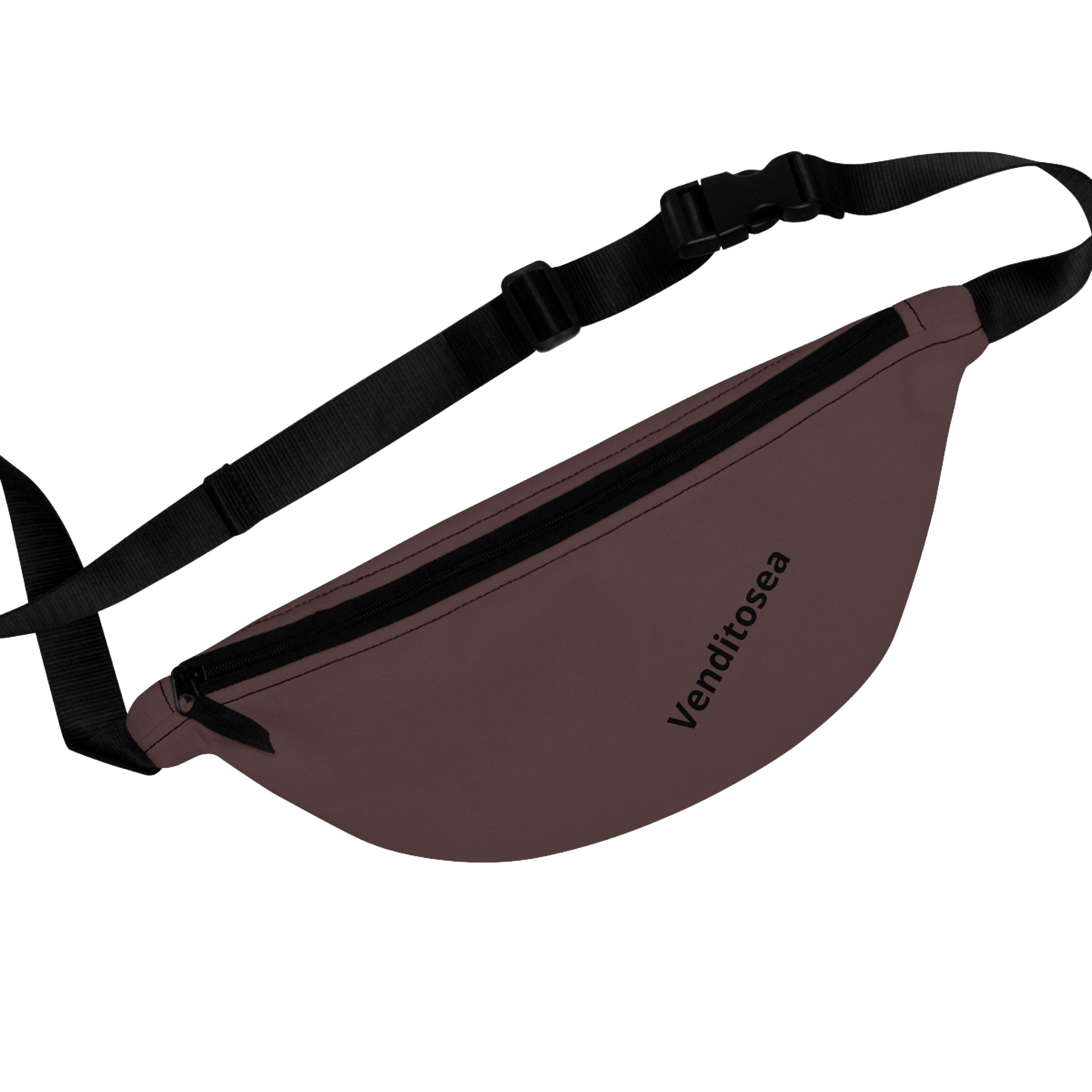 Classic Black Fanny Pack — Minimal Travel Waist Bag