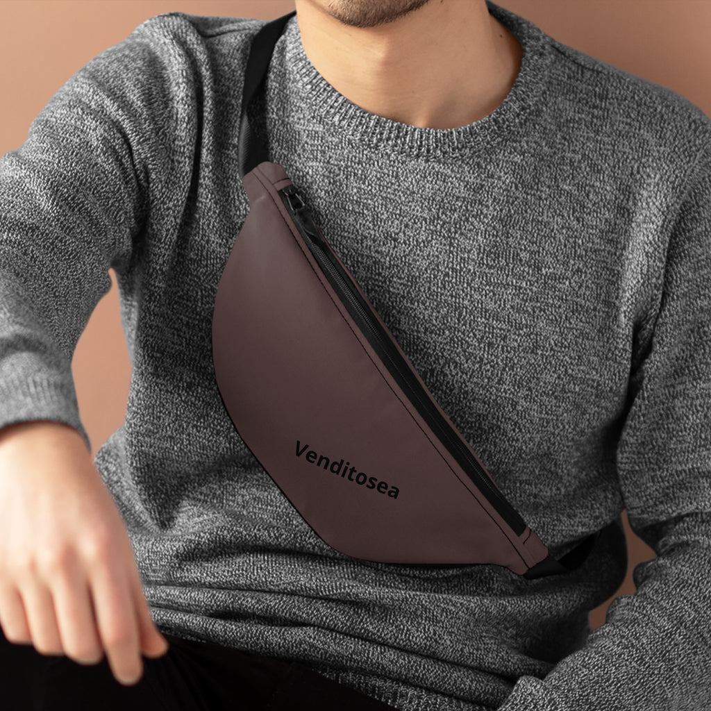 Classic Black Fanny Pack — Minimal Travel Waist Bag