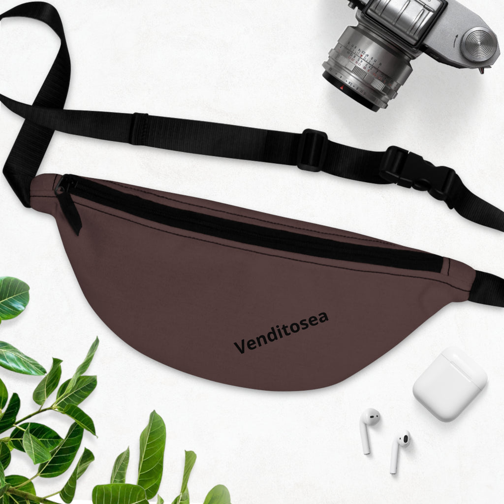 Classic Black Fanny Pack — Minimal Travel Waist Bag